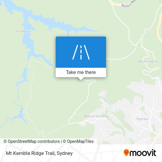 Mt Kembla Ridge Trail map