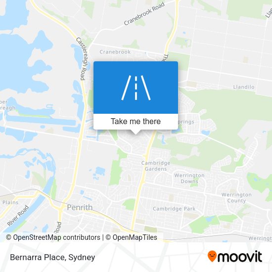 Bernarra Place map