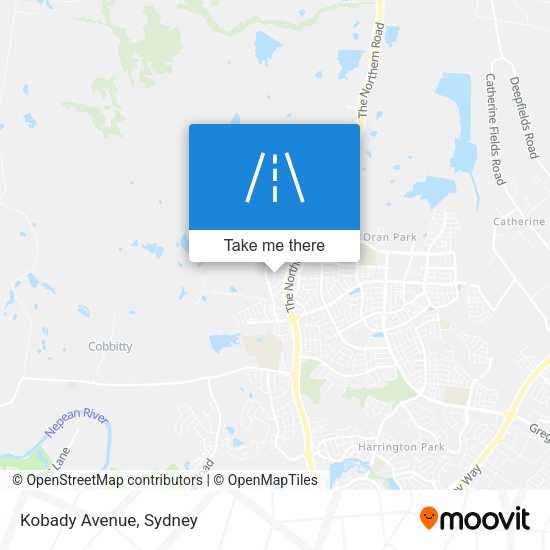 Kobady Avenue map