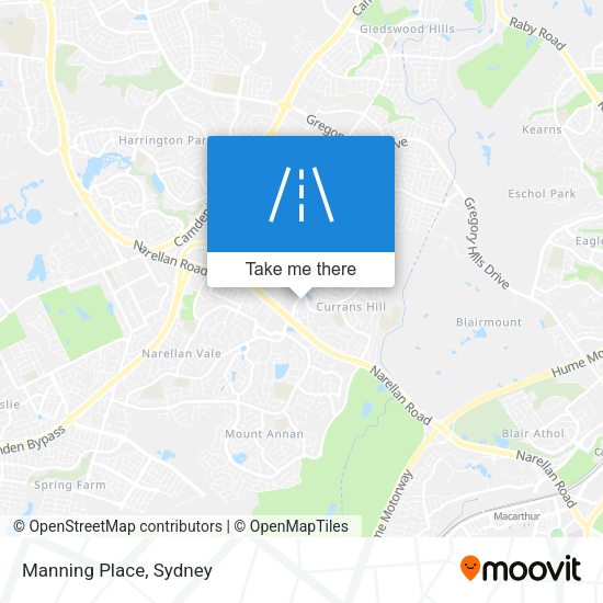 Manning Place map