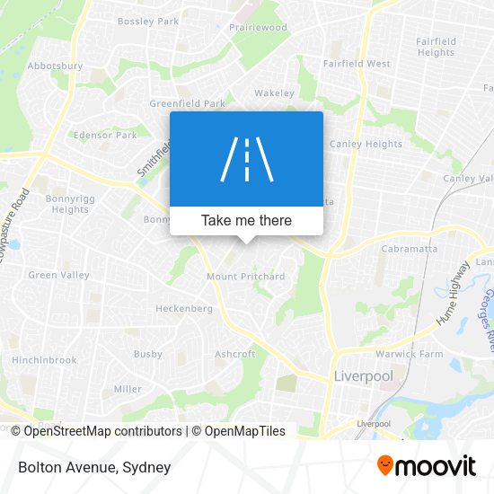 Bolton Avenue map
