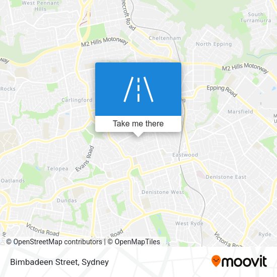 Bimbadeen Street map