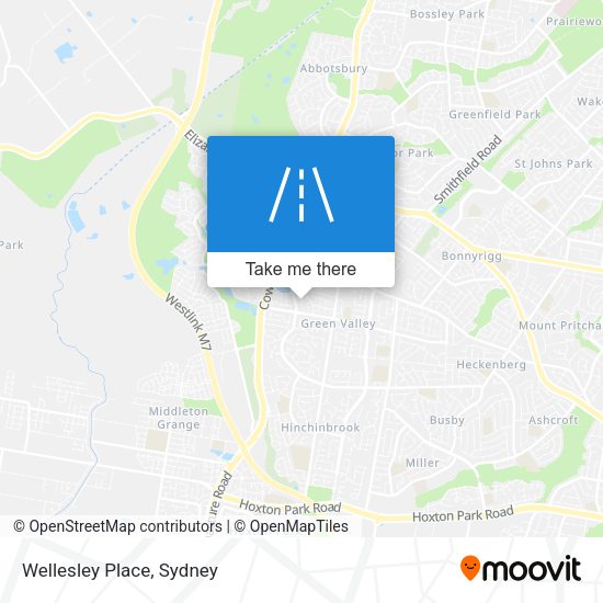 Wellesley Place map