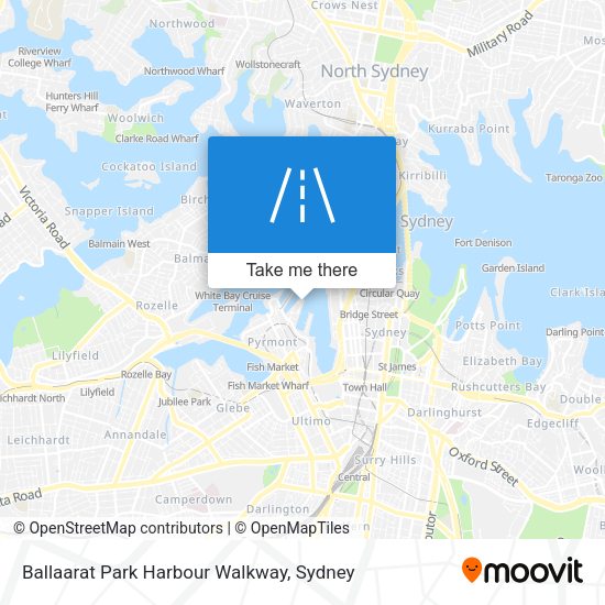 Ballaarat Park Harbour Walkway map