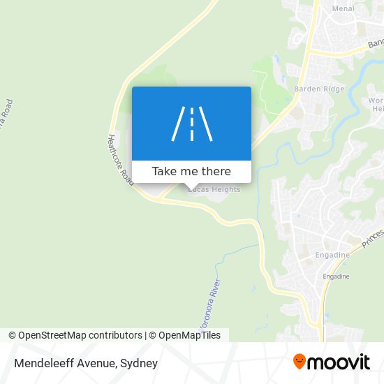 Mendeleeff Avenue map