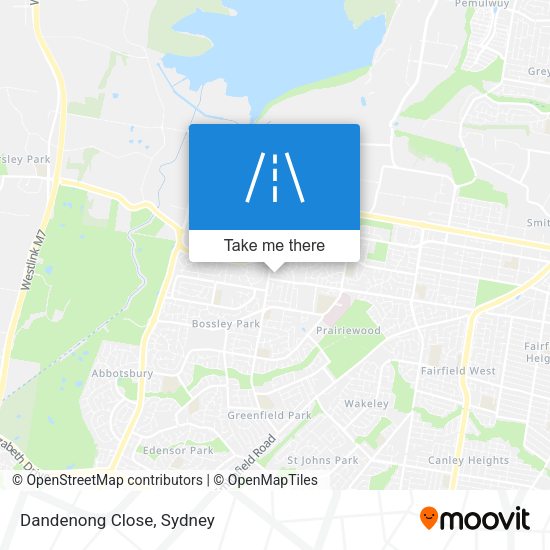 Dandenong Close map