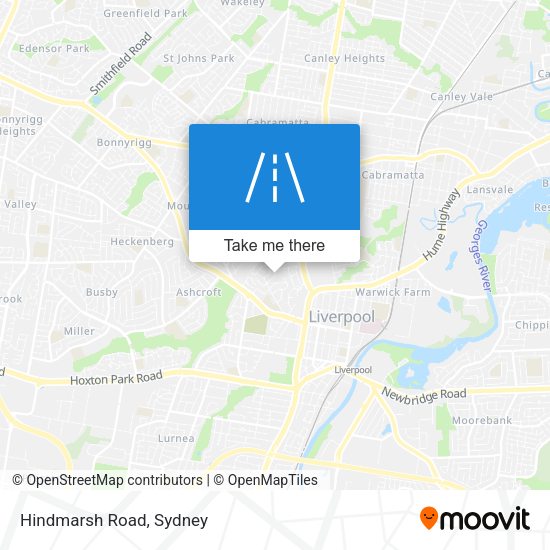Hindmarsh Road map