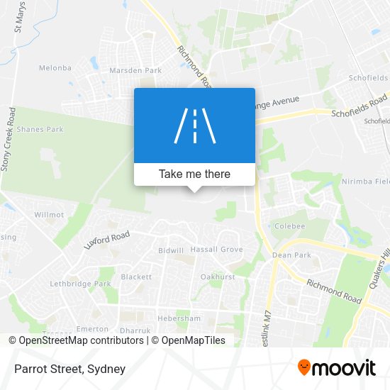 Parrot Street map