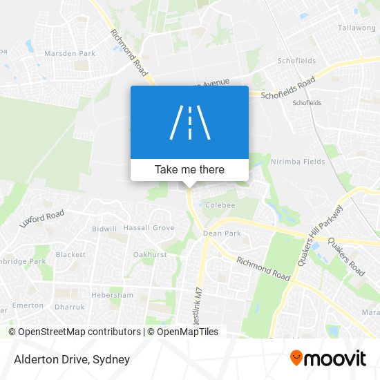 Alderton Drive map