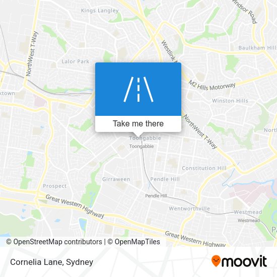 Cornelia Lane map