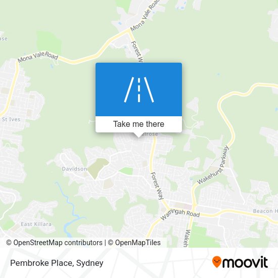 Pembroke Place map