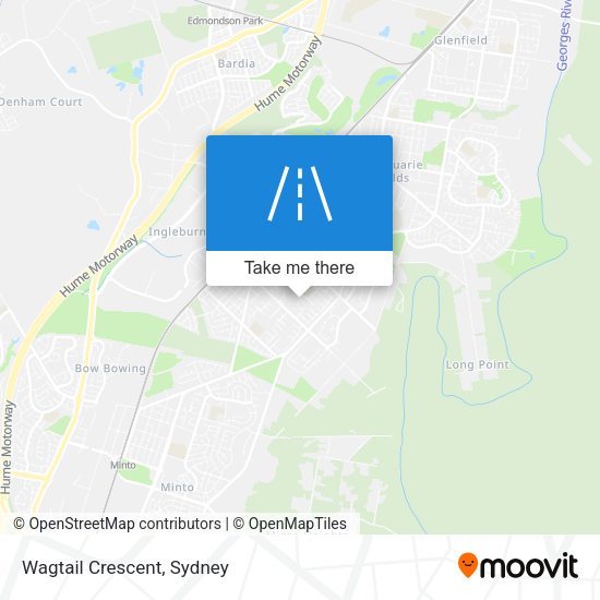 Wagtail Crescent map