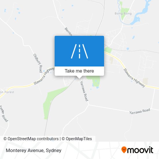 Monterey Avenue map
