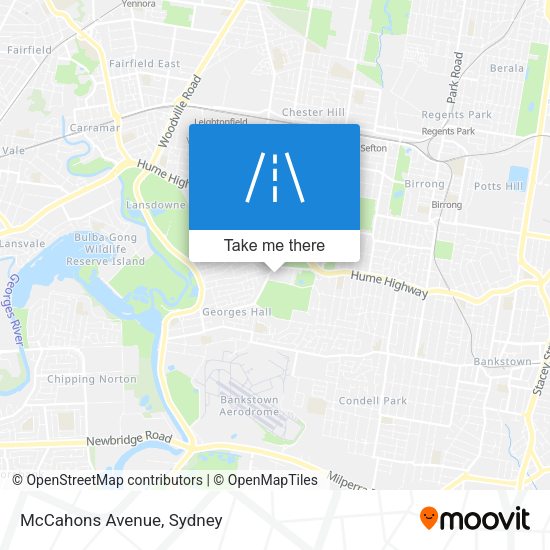 McCahons Avenue map