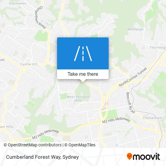 Cumberland Forest Way map