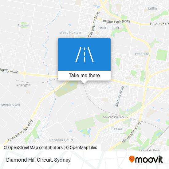 Diamond Hill Circuit map