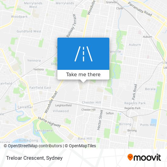 Mapa Treloar Crescent