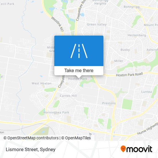 Lismore Street map