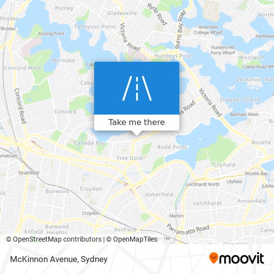 Mapa McKinnon Avenue