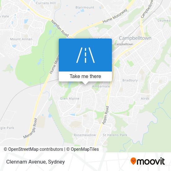 Clennam Avenue map