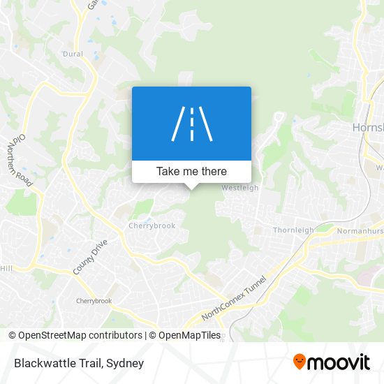 Mapa Blackwattle Trail