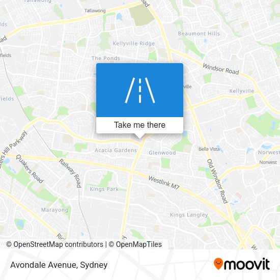 Avondale Avenue map