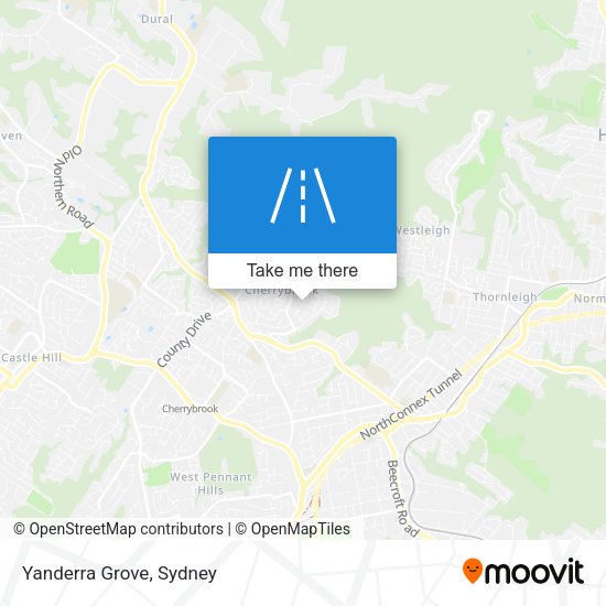 Yanderra Grove map