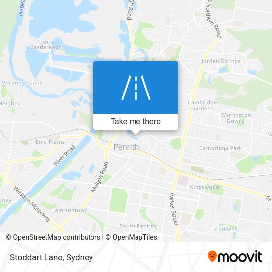 Stoddart Lane map