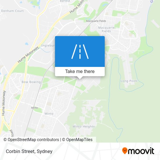 Corbin Street map