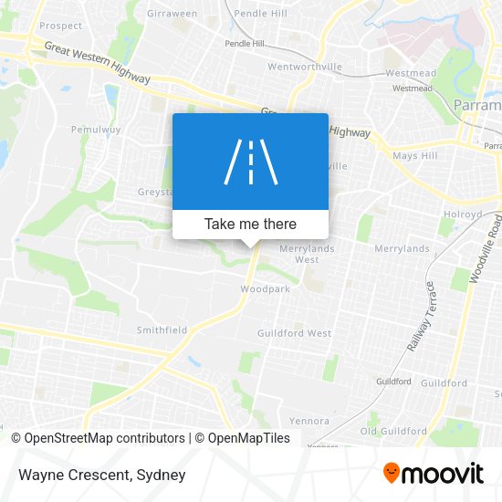 Wayne Crescent map