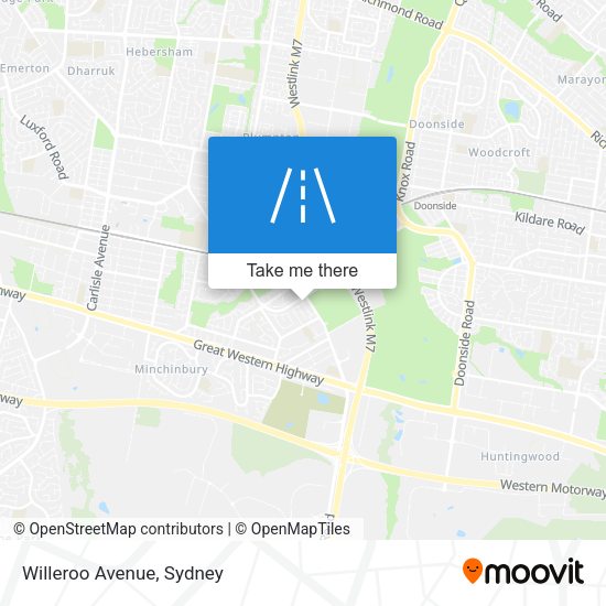 Willeroo Avenue map