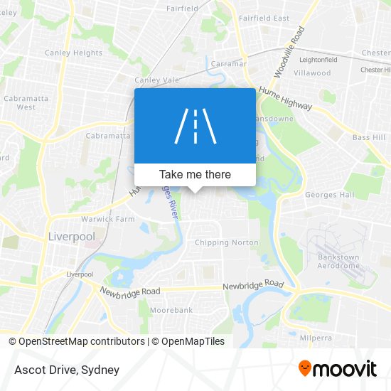 Ascot Drive map