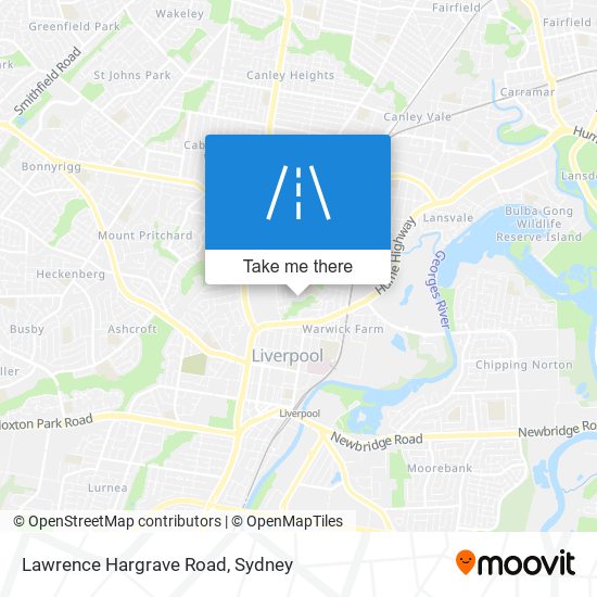 Mapa Lawrence Hargrave Road