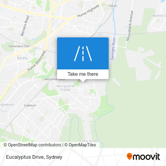 Eucalyptus Drive map