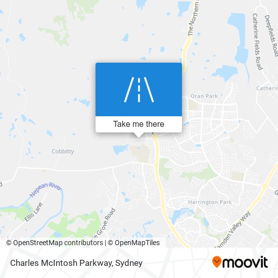 Mapa Charles McIntosh Parkway