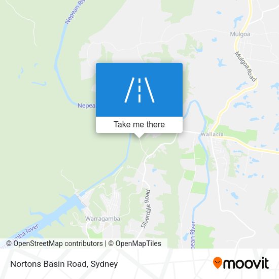 Nortons Basin Road map