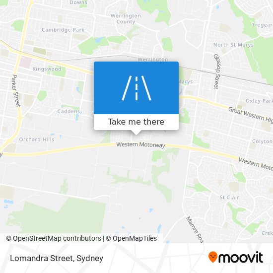 Lomandra Street map