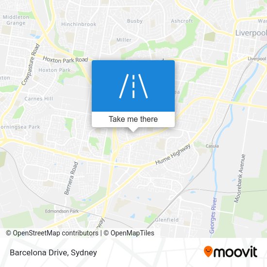 Barcelona Drive map