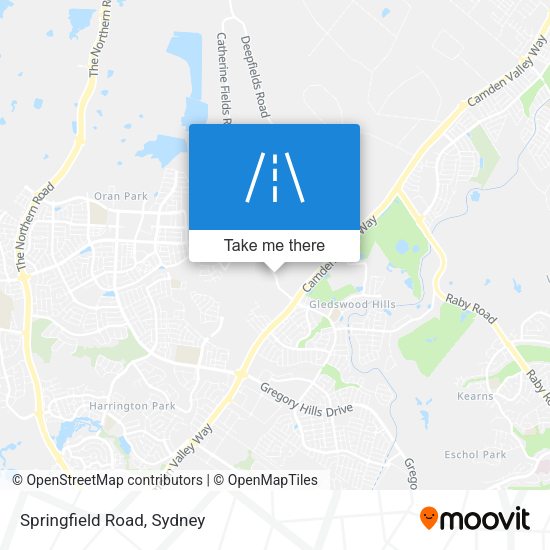 Springfield Road map