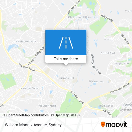 William Mannix Avenue map