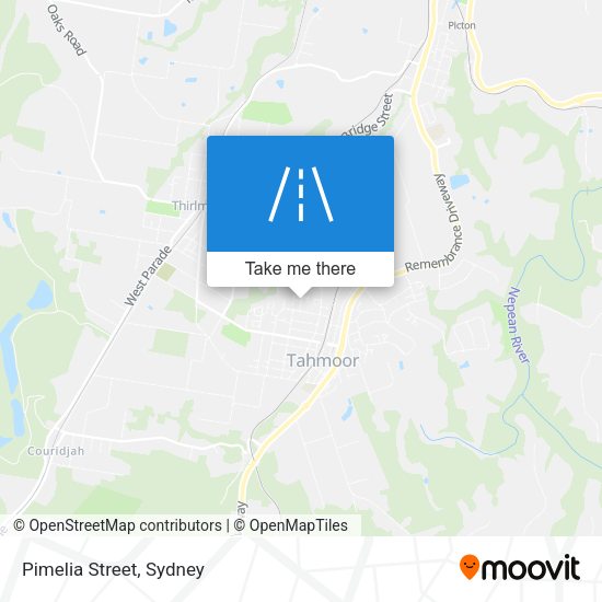 Pimelia Street map