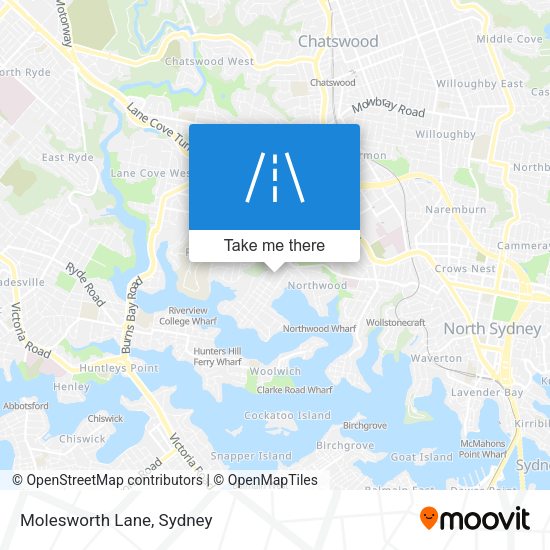 Molesworth Lane map