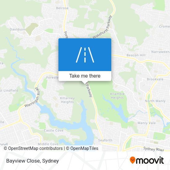 Bayview Close map