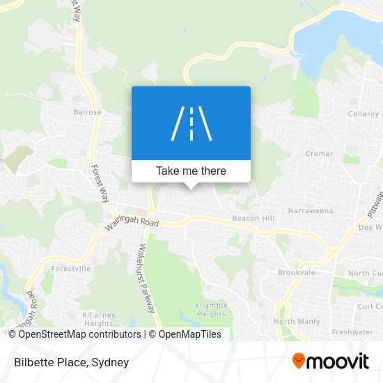 Bilbette Place map