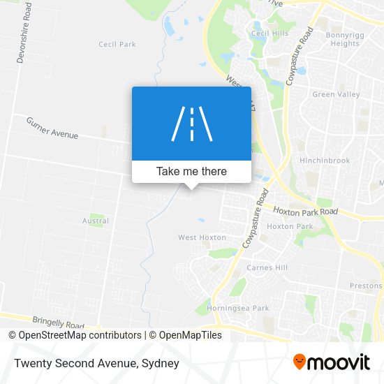 Twenty Second Avenue map