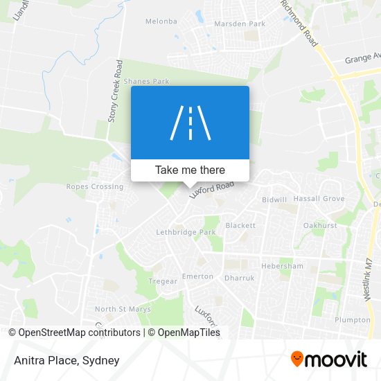 Anitra Place map