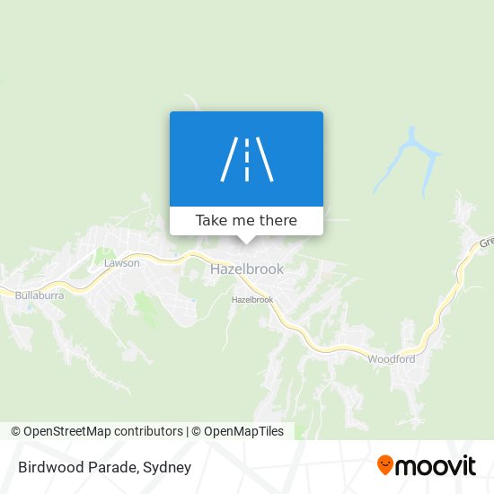 Mapa Birdwood Parade