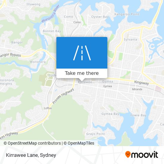 Kirrawee Lane map