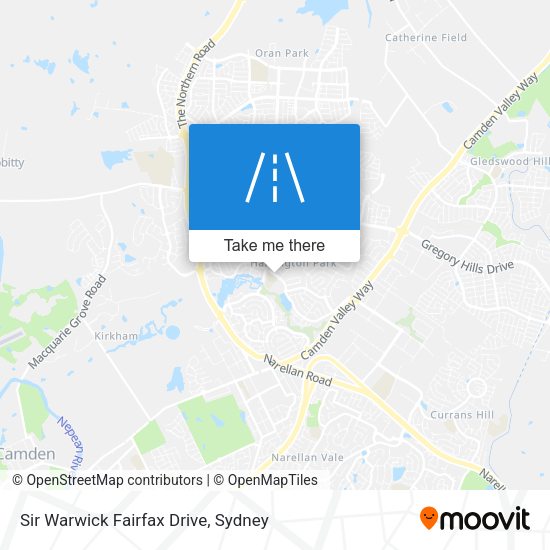 Sir Warwick Fairfax Drive map
