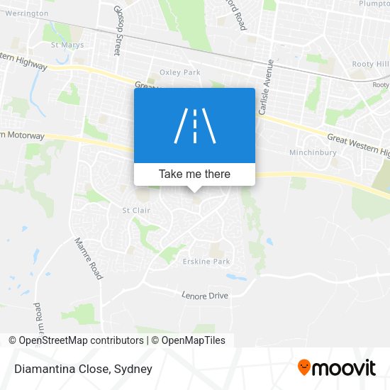 Diamantina Close map
